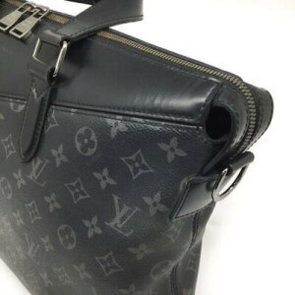 Louis Vuitton Explorer Briefcase Monogram Eclipse Black Business Bag - Picture 6 of 8